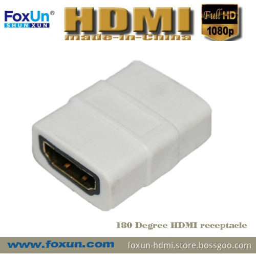 180 Degree HDMI Receptacle